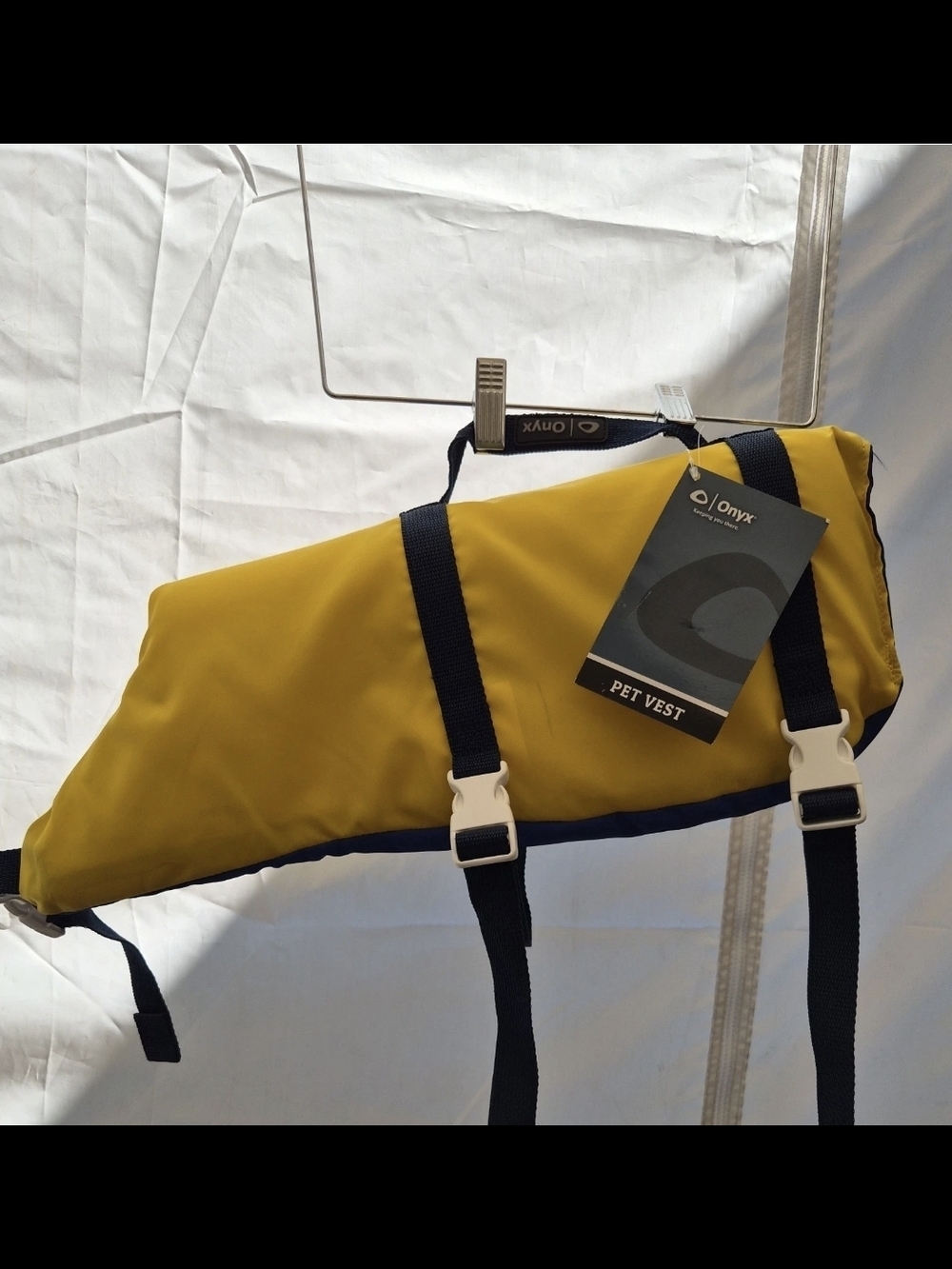 NEW Onyx Dog Life Vest Jacket Preserver PFD Yellow Medium